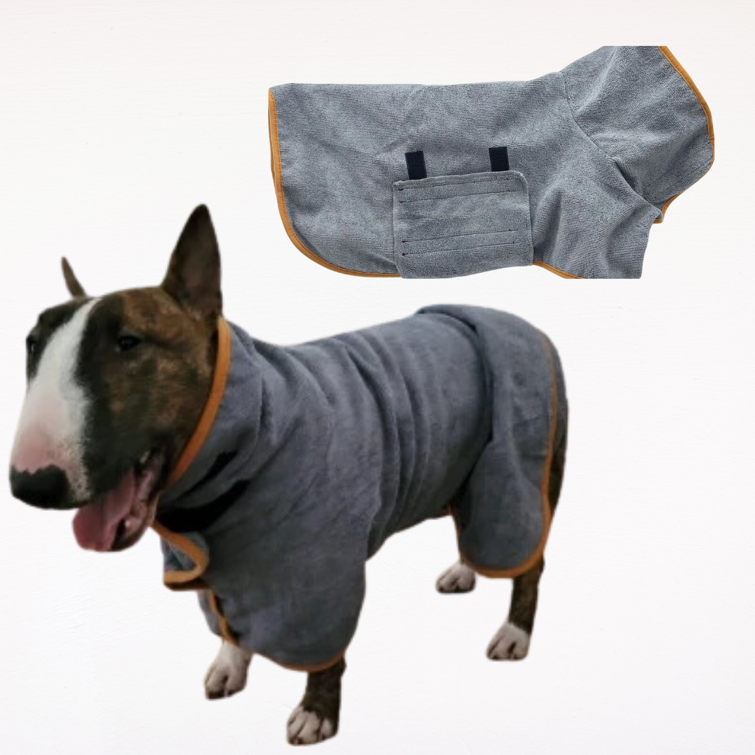 Quick-Dry Microfiber Dog Bathrobe® for All Sizes