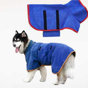 Quick-Dry Microfiber Dog Bathrobe® for All Sizes