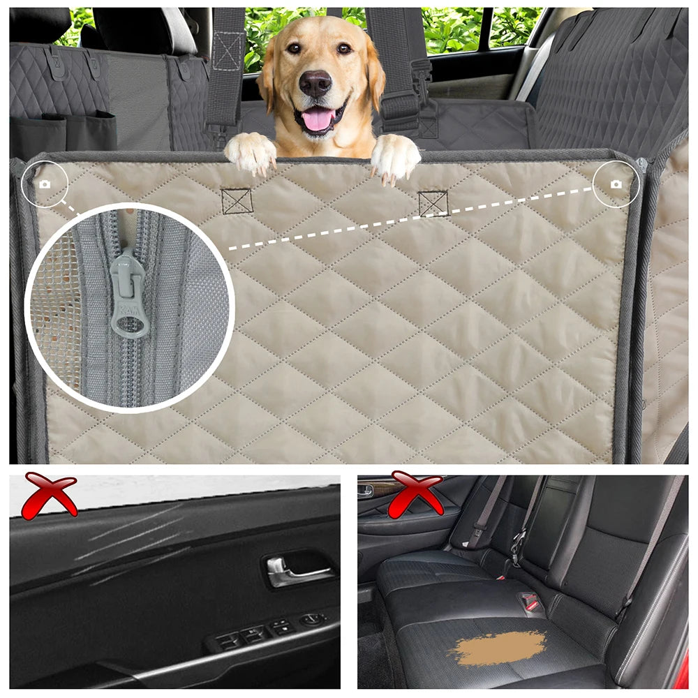 Waterproof Dog Car Seat Cover: Hammock, Protector, Pet Travel