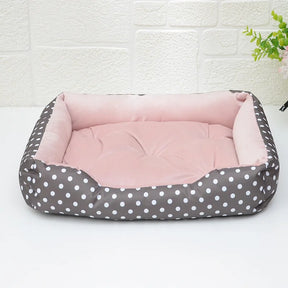 Top-Quality Four-Season Dog Dot Bed - Comfort for Small Dogs 🐾🛏️✨