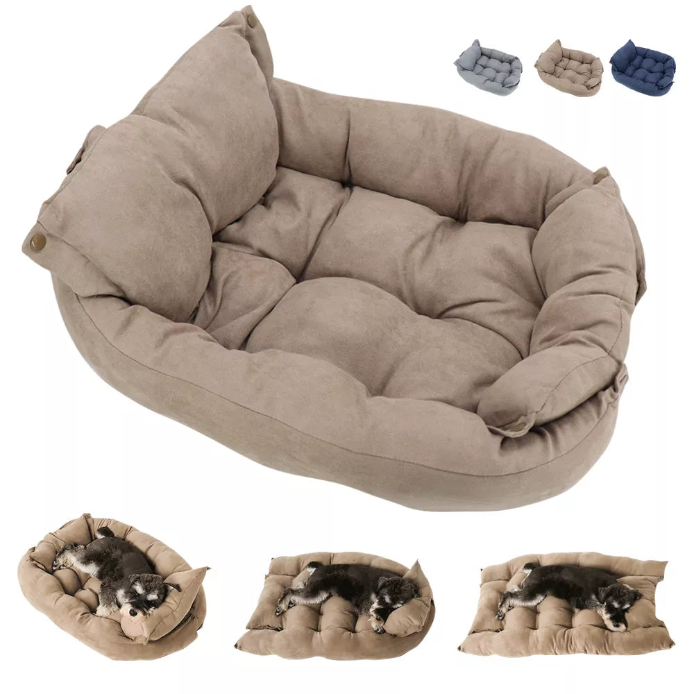 🐾🛌 3-in-1 Cozy  Multifunction Dog Bed