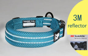 🌟 Truelove Adjustable Mesh Dog Collar: 3M Reflective, All-Weather, All-Breed Comfort 🐾 Heavy Duty & Durable 🌈 8 Sizes Available