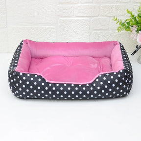 Top-Quality Four-Season Dog Dot Bed - Comfort for Small Dogs 🐾🛏️✨