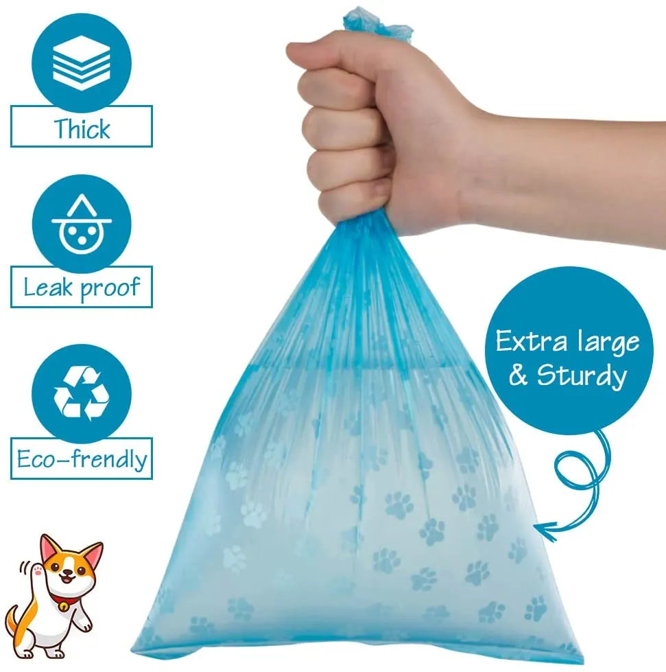 Paws & Picks: 75 Disposable Dog Waste Bags with Leash Clip and Dispenser – Stylish Convenience for Every Stroll! 🐾🚶‍♂️