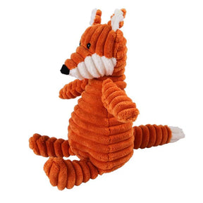 Squeak, Play, Love: Corduroy Critters - Bite-Resistant Plush Dog Toys for Pint-Sized Pups and Majestic Mutts! 🐾🦴