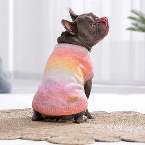 Luxury Pink Turtleneck Sweater: Fluffy, Knitted for Small/Medium Dogs 🐕💖🧶