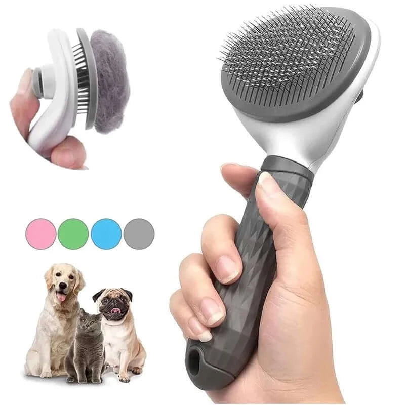 Grooming Magic: Self-Cleaning Pet Brush & Comb for Dogs and Cats! 🐾✨