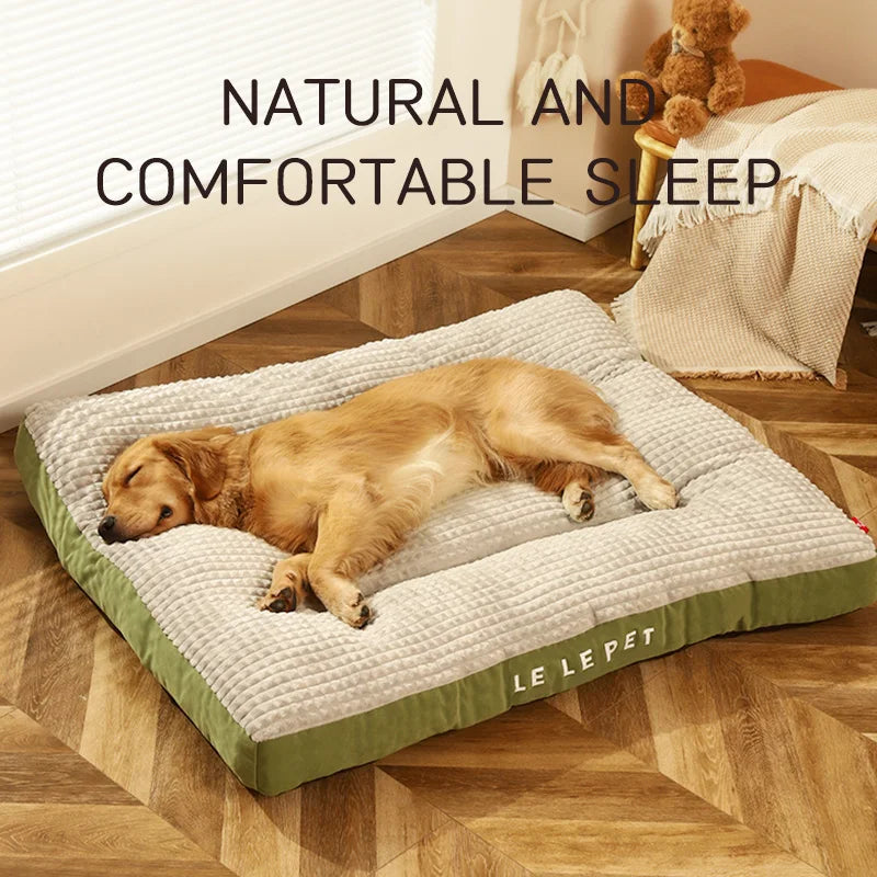 Warm Fleece Pet Bed: Detachable Cushion for Dogs & Cats 🐾🛌✨