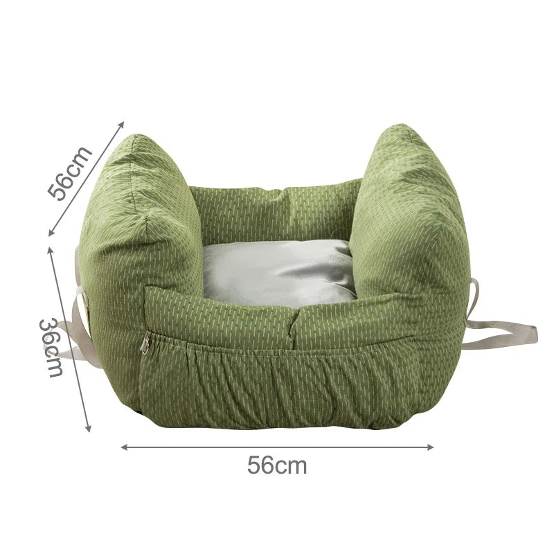 Cute Portable Dog Car Seat - Safe Travel Bed for Pets 🐾🚗