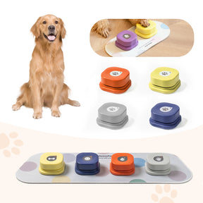 🌟🐾 'Paws & Play': Mewoofun Voice Recording Button with Mat - Revolutionize Pet Communication & Training! 🎙️🐕