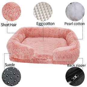 Thick Plush Large Dog Bed: Winter Sofa, Removable Pad 🐕❄️🛏️