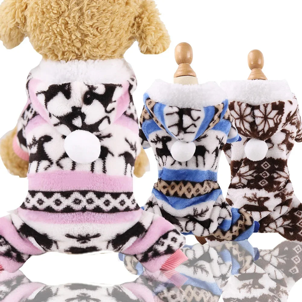 Sweet Slumber Style: Ultra-Soft Fleece Dog Pajamas - Perfect for Chihuahuas, Yorkies & Sleepy Pups Everywhere! 🌜🐕🌟