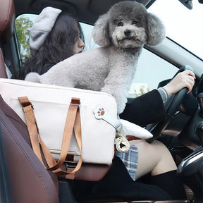 Compact, Safe, Detachable Dog Car Seat - Ideal for Travel with Small Pets