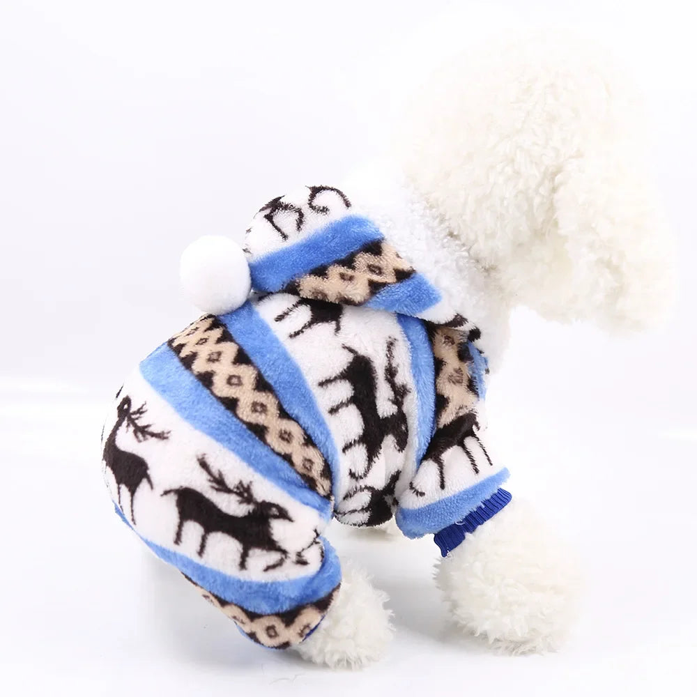 Sweet Slumber Style: Ultra-Soft Fleece Dog Pajamas - Perfect for Chihuahuas, Yorkies & Sleepy Pups Everywhere! 🌜🐕🌟