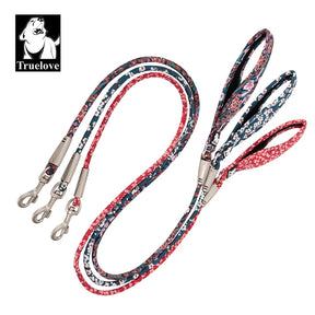 Floral Rope Pet Leash: Cotton, Neoprene Handle, Zinc Hook 🌸🐕🔗