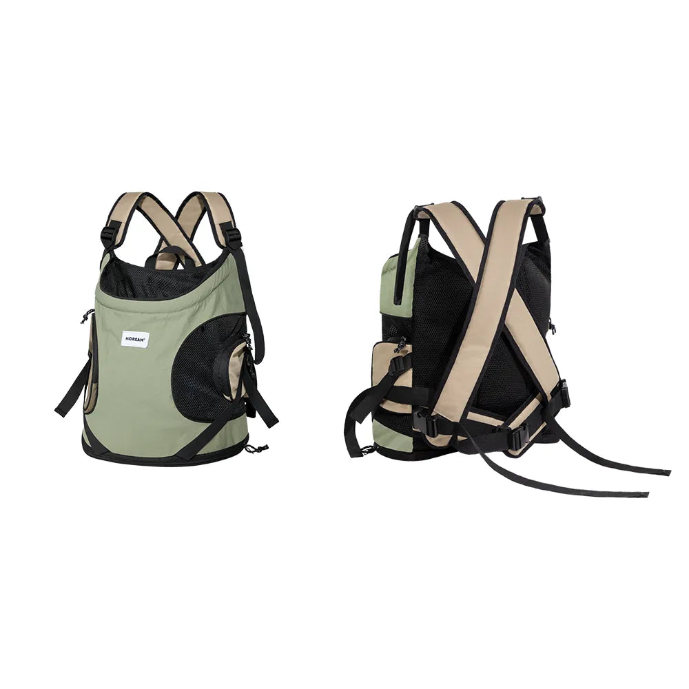 Embark on Adventures with Your Fur Baby! 🐾🎒 Puppy Kitten Travel Chest Sling Bag - Stylish, Breathable, and Comfortable Canvas Pet Carrier Backpack!