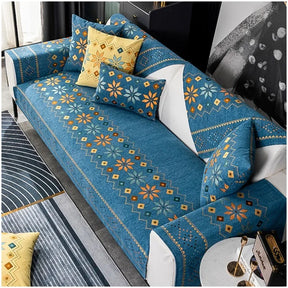 Boho Style Sofa Cover: Non-Slip, Thick Cushion for Home Decor