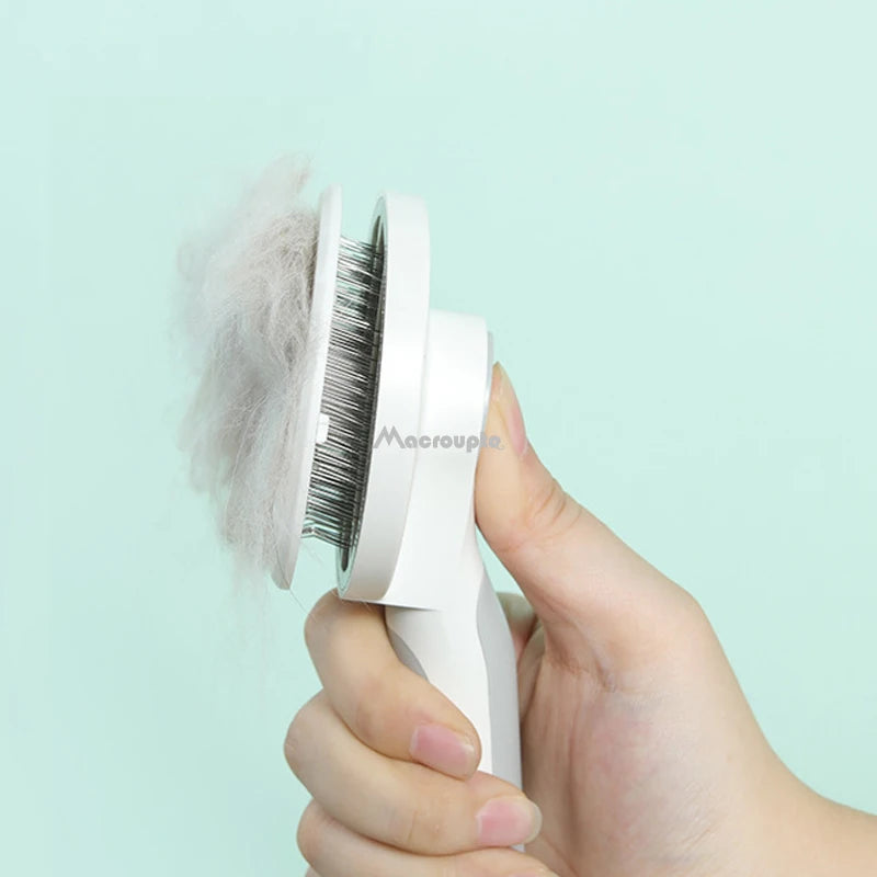 🐾✨ Self-Cleaning Slicker Brush 🐕🐱