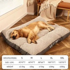 Warm Fleece Pet Bed: Detachable Cushion for Dogs & Cats 🐾🛌✨