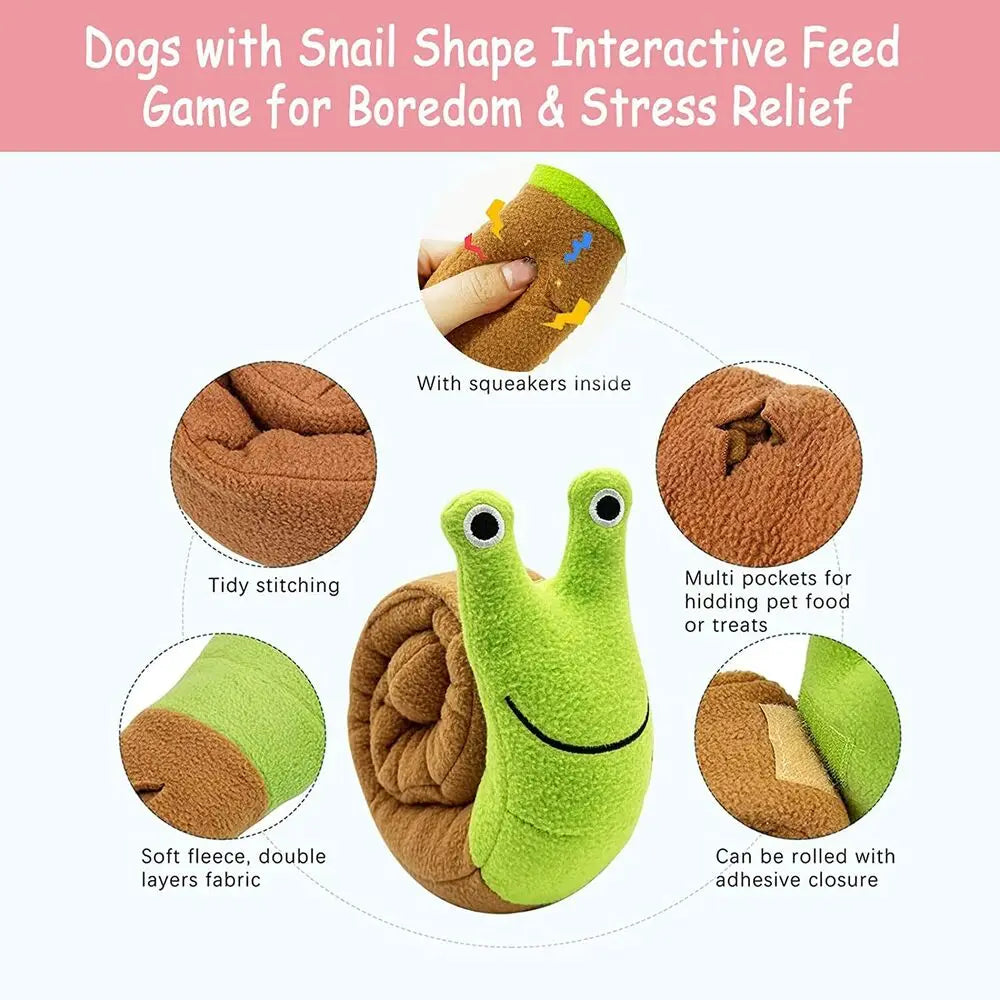 Squeaky Snail Sniffing Toys for Pets' Ultimate Joy! 🌟🐾