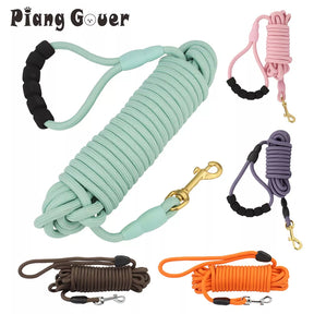 Long 5M/10M Dog Leash: Foam Handle Training Rope for All Sizes 🐕🚶‍♂️✨