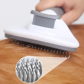 Grooming Magic: Self-Cleaning Pet Brush & Comb for Dogs and Cats! 🐾✨