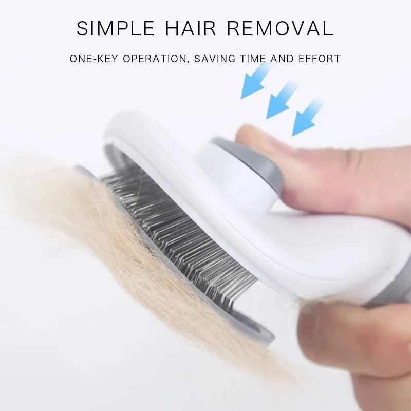 Grooming Magic: Self-Cleaning Pet Brush & Comb for Dogs and Cats! 🐾✨