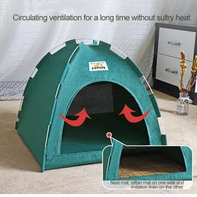 Cozy PUPCA Cat Tent Cave: Kitten & Small Dog Sleep House 🐱🏠💤