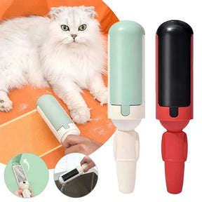 🌿 Eco-Friendly Pet Hair Remover Roller 🐾: Multi-Surface Lint Brush for Dogs 🐶 and Cats 🐱 – Reusable, Extra Sticky, Ergonomic Design for Home 🏡 and Travel 🚗