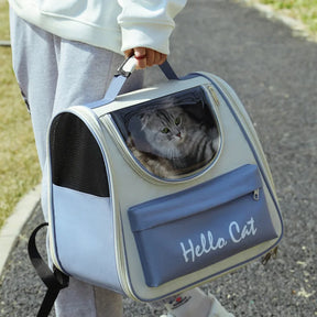 Windproof Cat Travel Backpack - Comfy Outdoor Carrier with Cushion 🐱🎒