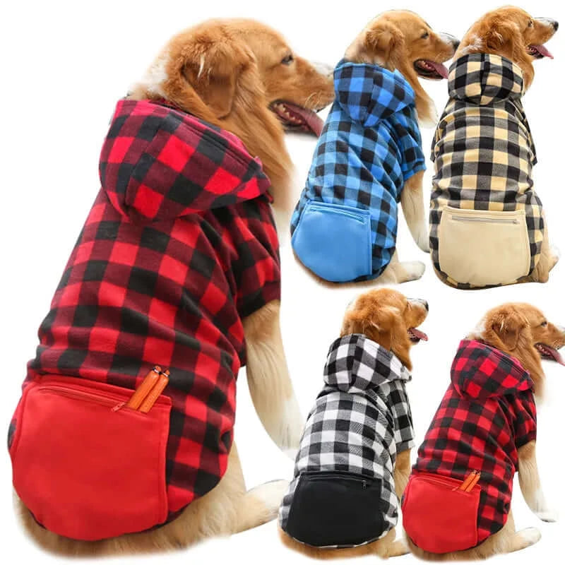 Cozy Plaid Perfection: Reversible Winter Coat for Dogs - Stylish & Warm Pet Jackets for Small to Large Breeds 🐕❄️🧥