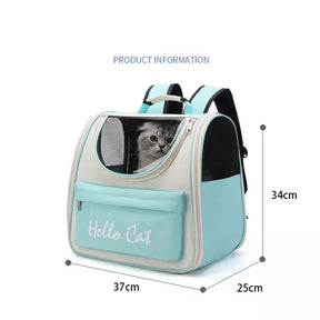 Windproof Cat Travel Backpack - Comfy Outdoor Carrier with Cushion 🐱🎒