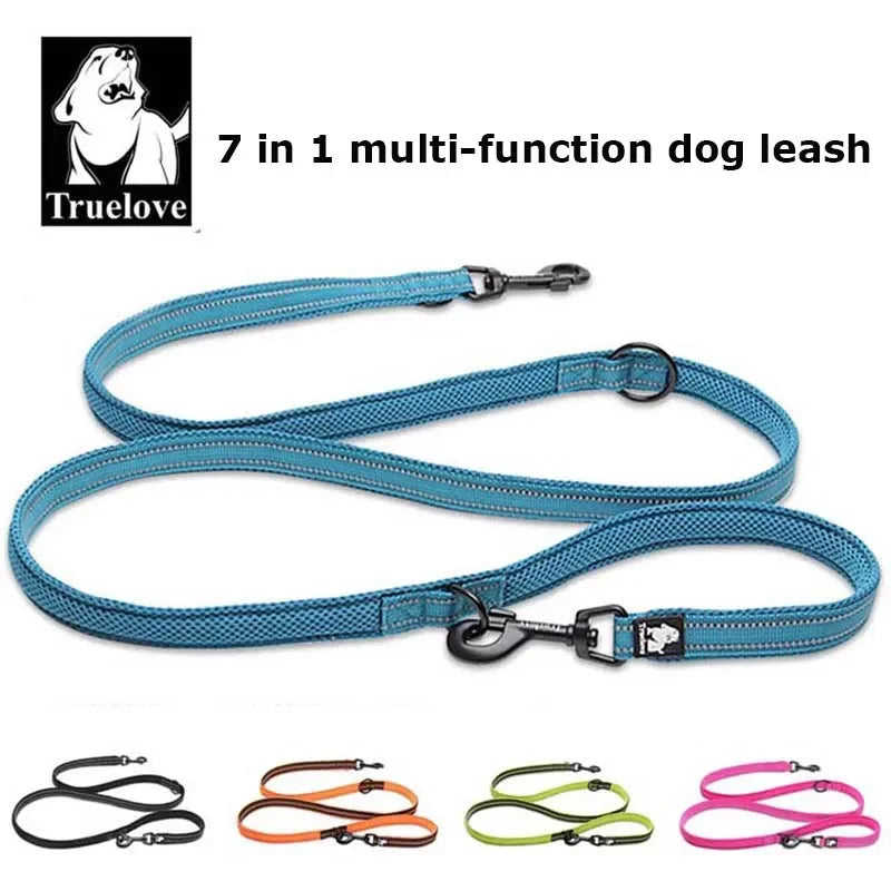 7-in-1 Multi-Function Dog Leash: Reflective, Adjustable, Hands-Free 🐕🌟🚶‍♂️