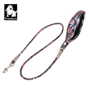 Floral Rope Pet Leash: Cotton, Neoprene Handle, Zinc Hook 🌸🐕🔗