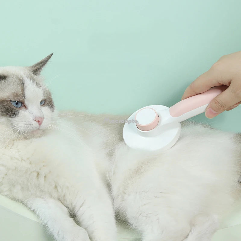 🐾✨ Self-Cleaning Slicker Brush 🐕🐱