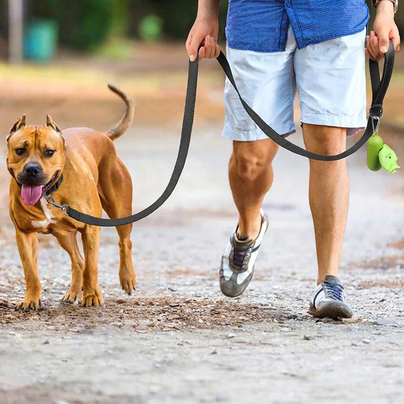 Reflective Night Dog Leash: 1.2-1.8m, Training & Walking Strap 🌟🐕🔗