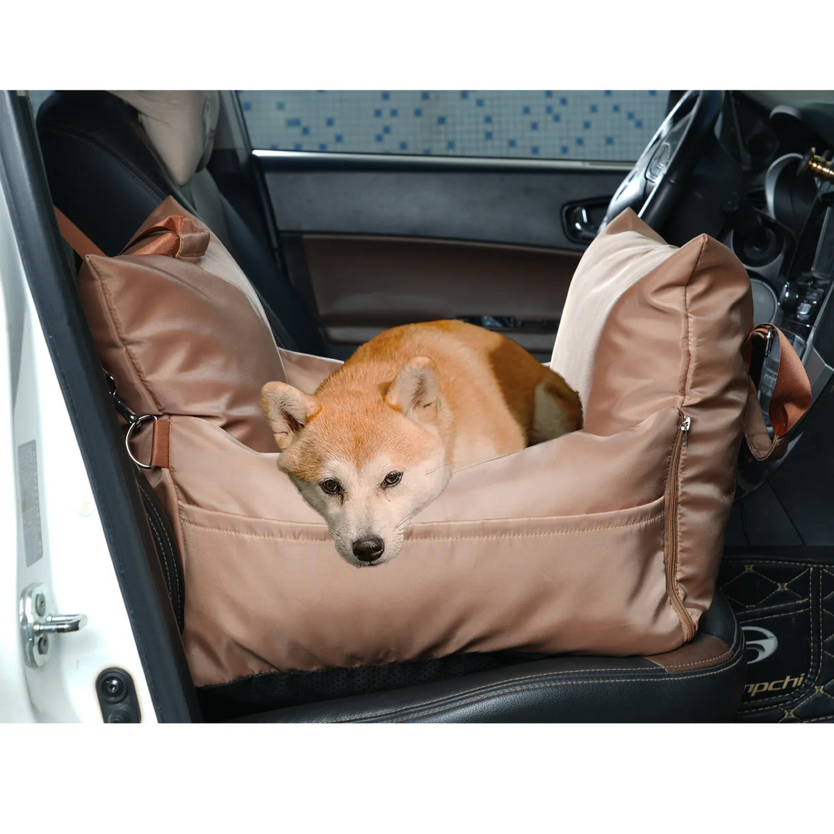 Waterproof Pet Car Seat Cover - Comfy Travel Bed 🐾🚗