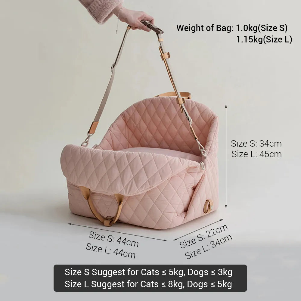 Stylish Pet Carrier, Car Seat, and Travel Bed for Small Dogs and Cats! 🚗👜🐾