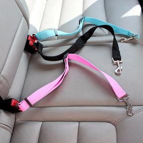 Adjustable Pet Car Seat Belt: Dog Harness Clip for Safety 🐶🚗🔒