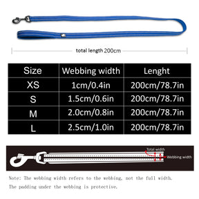 Reflective Pet Leash: Soft, Durable, 200cm 🌈🌙