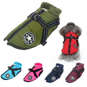 ADORABLE WATERPROOF WINTER SKI SUIT 🎿 Warm for Your Large Breed Pooch! 🌨️🐾