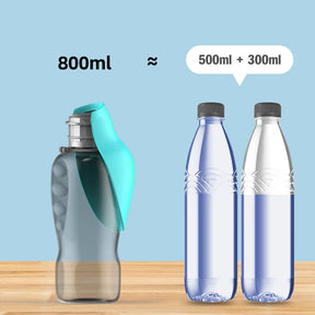 800ml Portable Dog Water Bottle: Travel Bowl for All Dogs 🐕💧🚶‍♂️✈️