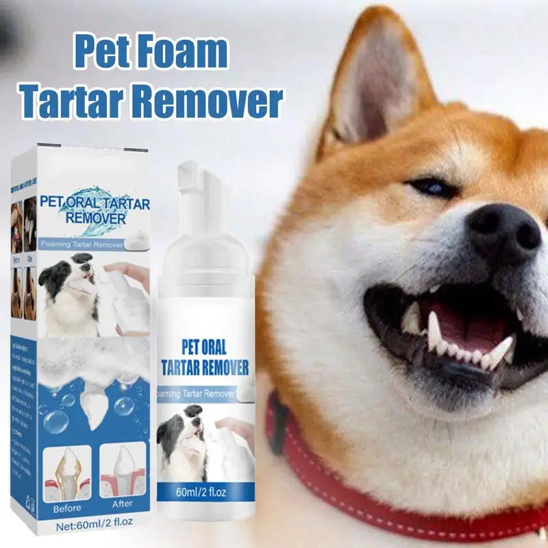 🐾🌿 Freshen Up Fido: Natural Oral Health Foam for Pets - Breathe Easy, Smile Bright! 🐕😁