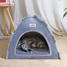 Cozy PUPCA Cat Tent Cave: Kitten & Small Dog Sleep House 🐱🏠💤