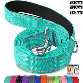 Reflective Night Dog Leash: 1.2-1.8m, Training & Walking Strap 🌟🐕🔗