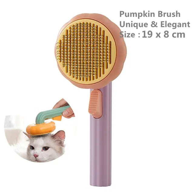 Pet Hair Shedding Self Comb Quick Removal Pet Hair Comb for Cats Dogs Self Cleaning Slicker Brush Cat Hair Cleaning Grooming