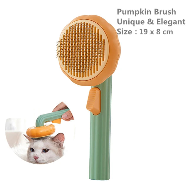 Pet Hair Shedding Self Comb Quick Removal Pet Hair Comb for Cats Dogs Self Cleaning Slicker Brush Cat Hair Cleaning Grooming