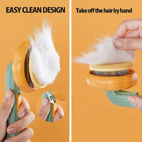 Pet Hair Shedding Self Comb Quick Removal Pet Hair Comb for Cats Dogs Self Cleaning Slicker Brush Cat Hair Cleaning Grooming