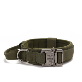 Tactical Strength: Durable Dog Collar and Leash Set – Military-Grade, Heavy Duty Gear for Medium to Large Dogs, Ideal for German Shepherd Training and Walks! 🐾🔗