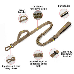 Tactical Strength: Durable Dog Collar and Leash Set – Military-Grade, Heavy Duty Gear for Medium to Large Dogs, Ideal for German Shepherd Training and Walks! 🐾🔗